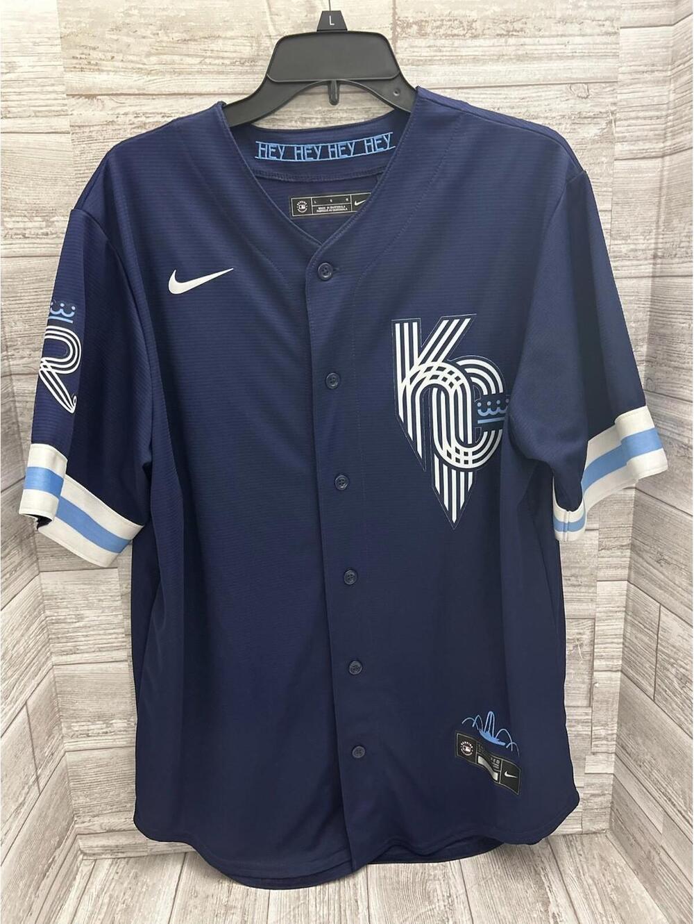 Whit Merrifield #15 Kansas City Royals City Connect Nike Jersey Men’s L NWOT